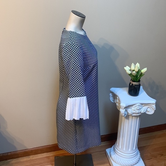 Ny&co Ruffle Sleeve Navy Shift Dress Size XS - Picture 4 of 8